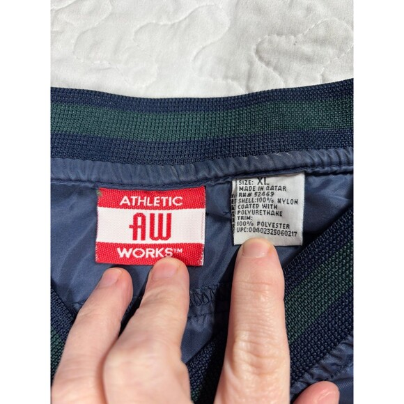 Vintage men’s Athletic Works Blue Wind Breaker size xl - Picture 3 of 6